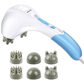 Electric Massager Handheld Full Body Percussion Massager Double Head Vibrating Body Relaxing Electric Massager Handheld Full Body Percussion Massager Double Head Vibrating Body Relaxing