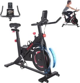 IFAST Indoor Spin Exercise Bike with LCD Monitor & Comfortable Seat Cushion IFAST Indoor Spin Exercise Bike with LCD Monitor & Comfortable Seat Cushion